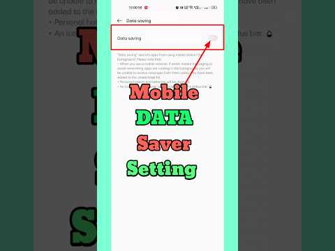 Data Saver Setting Realme 💯||Mobile Data Saver😱||Data Saver||#shorts #viral