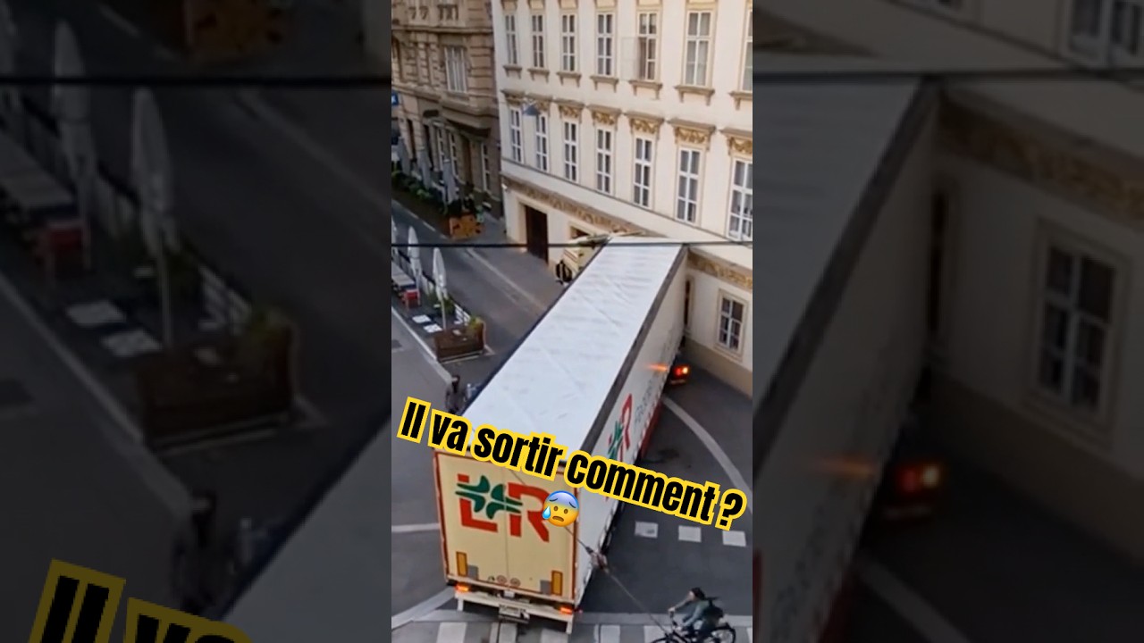 Camion bloqué : routier en difficulté 😰