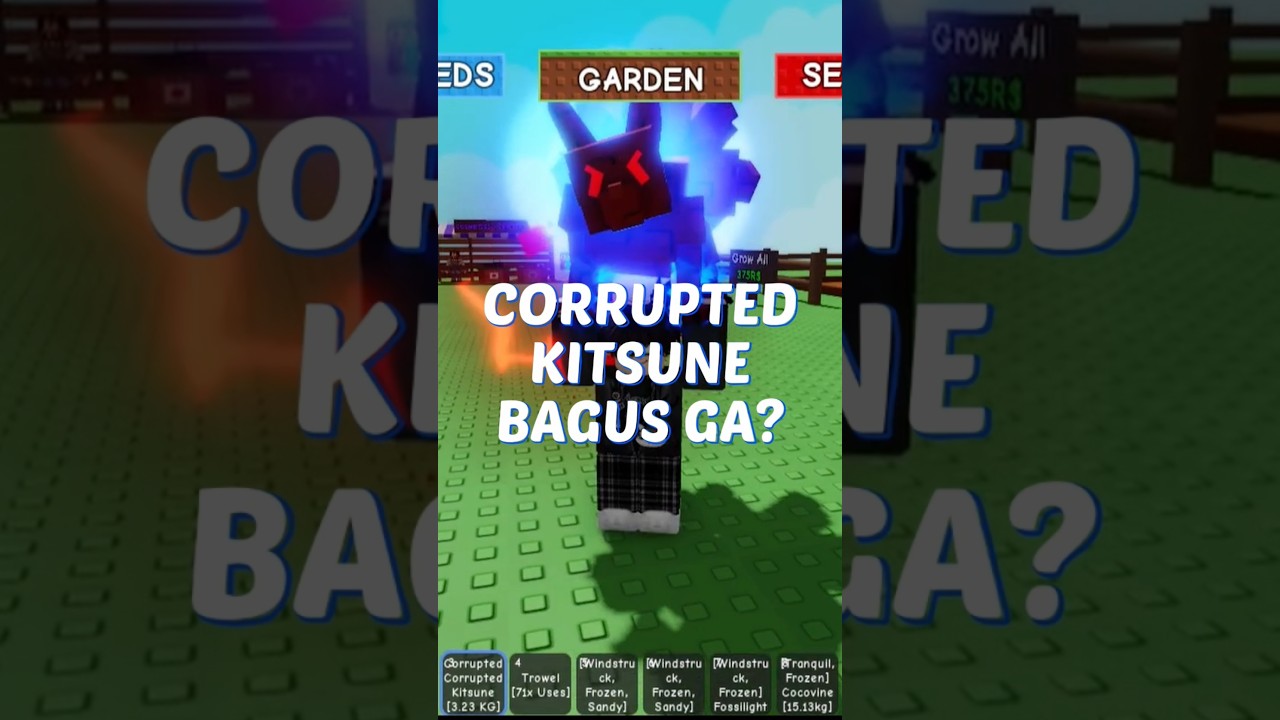 Epic Review of Corrupted Kitsune 🦊 in Roblox Grow a Garden!