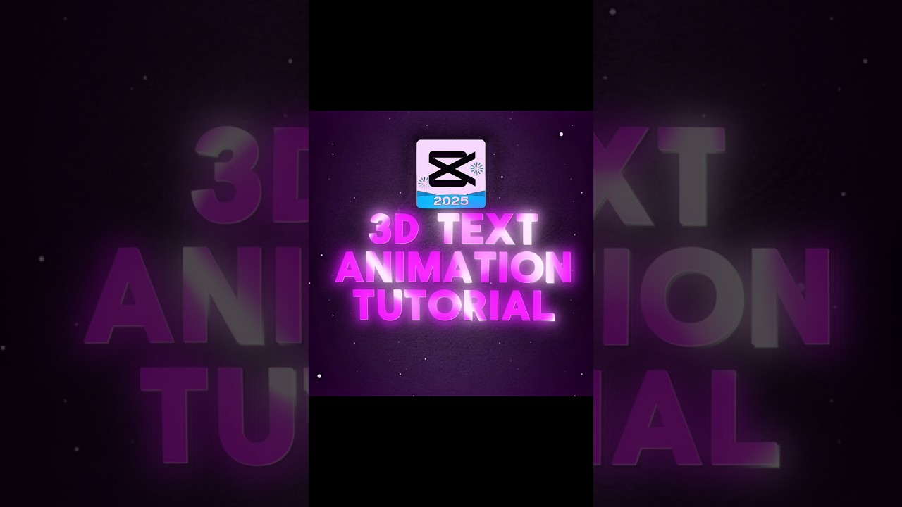 3D Text Animation in Capcut 🤓 | Tutorial