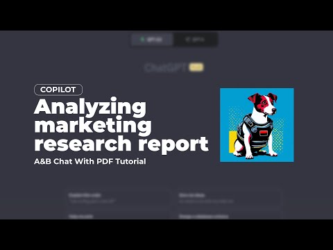 Analysing marketing research report with our GPT A&B Chat With PDF