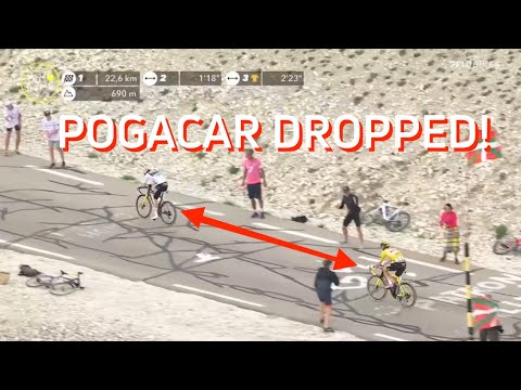 Jonas Vingegaard DROPS Tadej Pogacar On Mont Ventoux