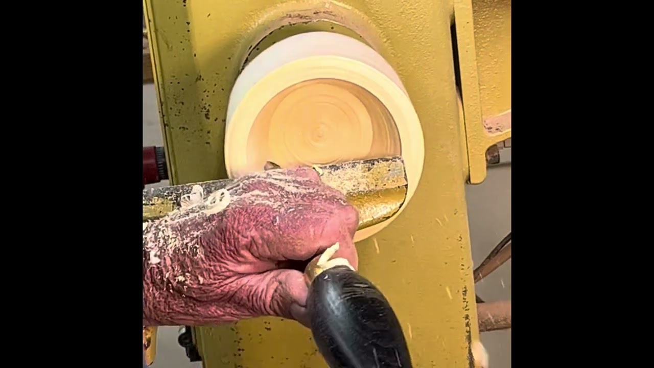 John Warnock Crafts a Wooden Bowl on Lathe