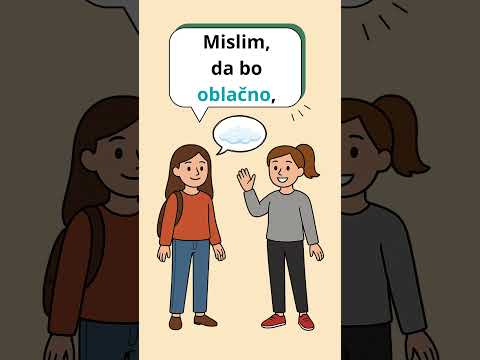 ⛅Kakšno bo jutri vreme? | What's the Weather Like?