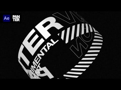 How to Create 3D Rotating Cylinder Text in After Effects