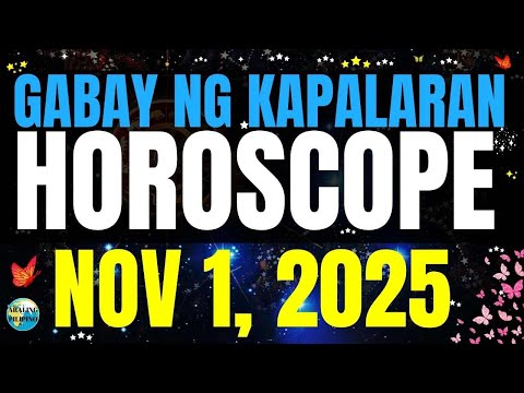 🌏 Horoscope Ngayong Araw November 1, 2025 #HoroscopeTagalog #kapalaranhoroscope #horoscopengayongar