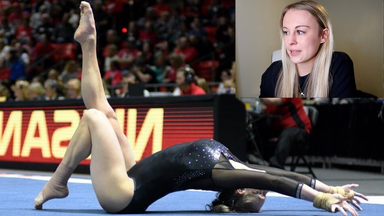 NCAA Gymnastics All-American Reacts to Old Videos 😢