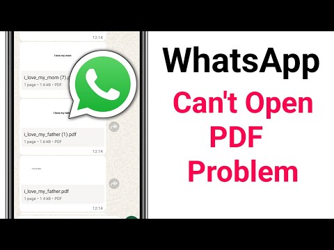 WhatsApp Can't open PDF File problem || Fix Can't Open PDF file in Whatsapp || 2025