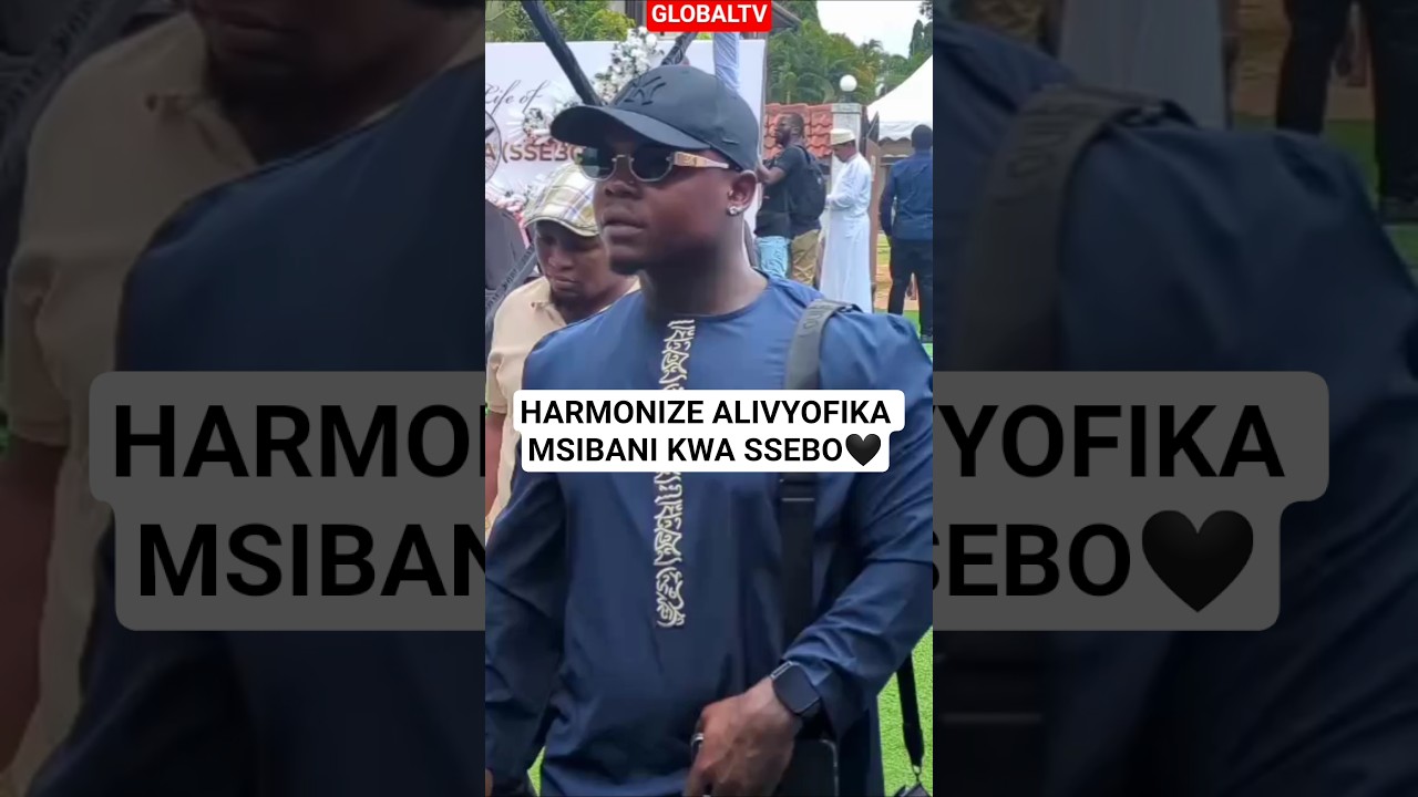 Harmonize Attends Ssebo Msibani 🖤