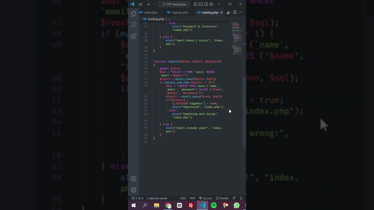 Create PHP & MySQL Login & Registration System