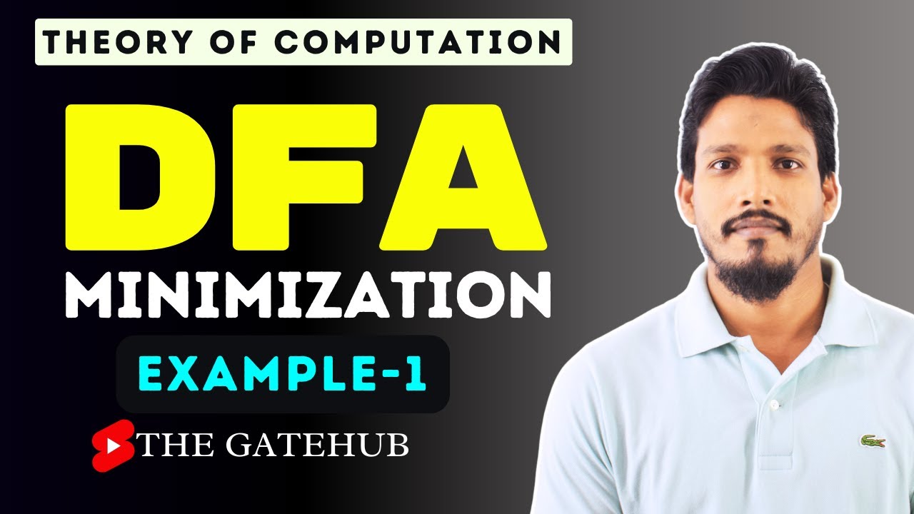 DFA Minimization || Example 1 || Minimization of DFA || GATE CSE || TOC