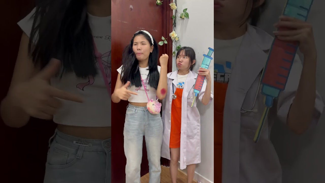 LNS - Giant syringe vs injured patient?! 😱🩺 #shorts #funny