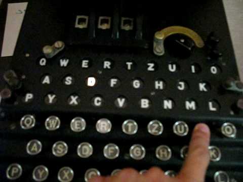 Operating a German Enigma Machine