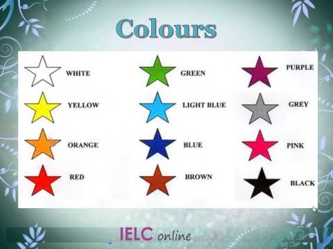 Colours  цвета на английском