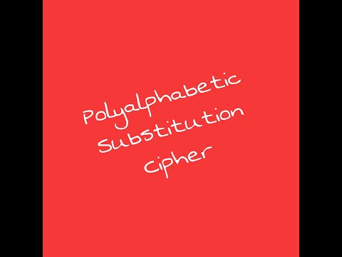 Polyalphabetic Substitution Cipher