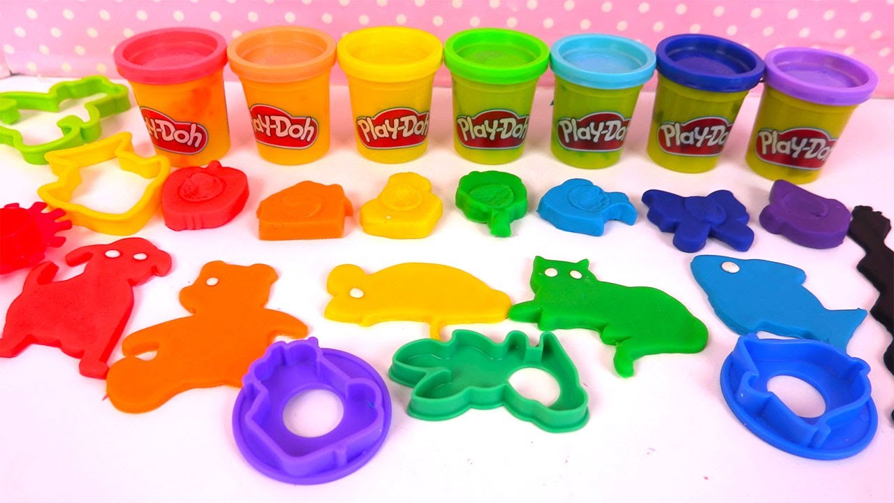 Play Doh Arc-en-ciel : Animaux & Formes 🎨