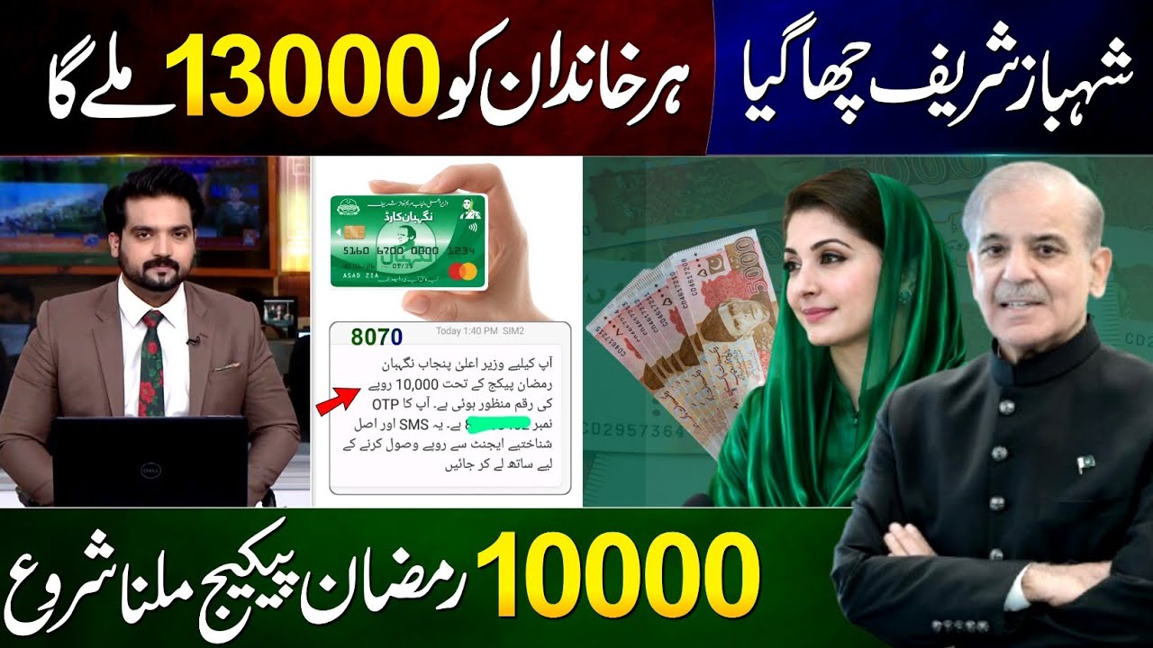 Ramzan Package 13000 Online Registration - Shehbaz Sharif Ramzan Relief 13000 || 9999 Apply - 8070