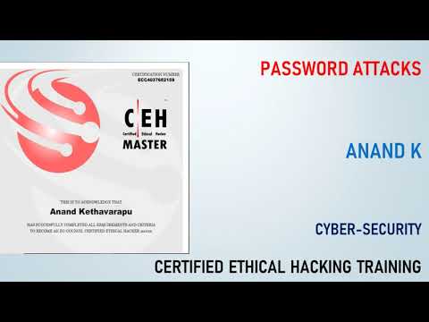 6. Cyber Security - Password cracking - Anand K