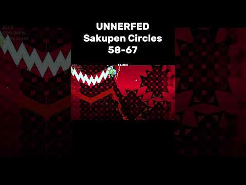 I Did The HARDEST Spam Part in Sakupen Circles (58-67) #geometrydash #impossible #gd