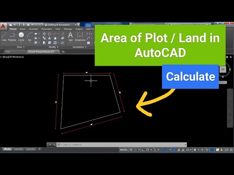 How to calculate area of plot in AutoCAD ?
