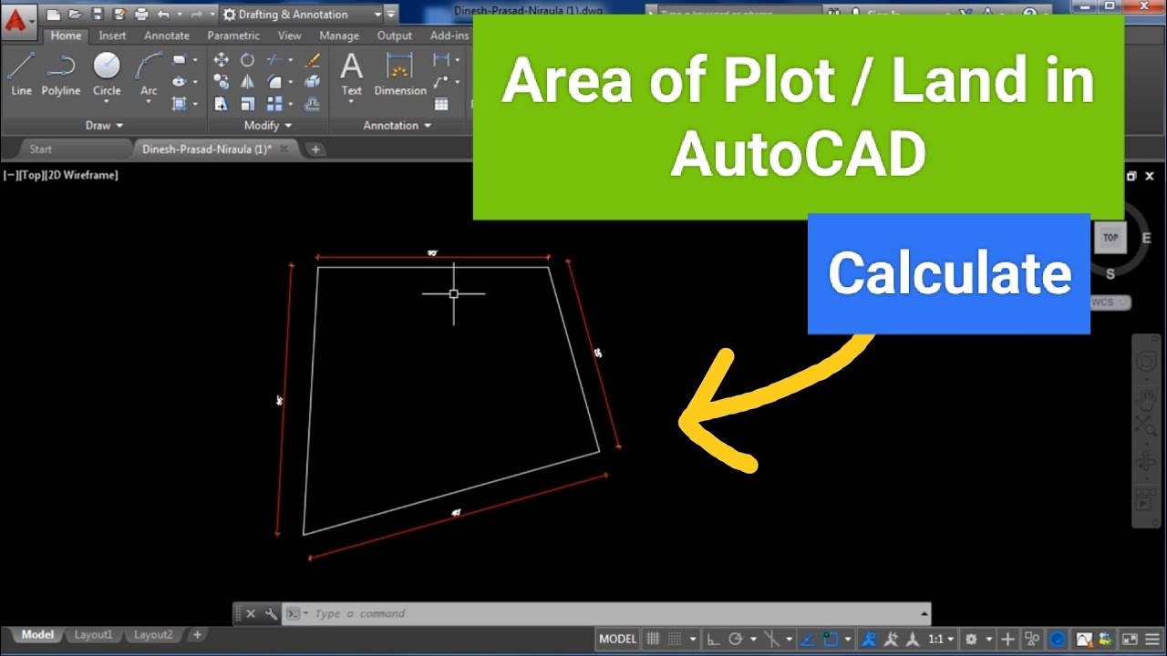 Easy Guide to Calculating Plot Area in AutoCAD 🗺️