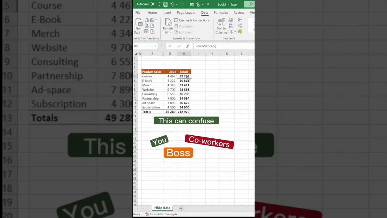 Excel Mastery: Secrets to Data Hiding & Grouping for Efficient Spreadsheets 📊