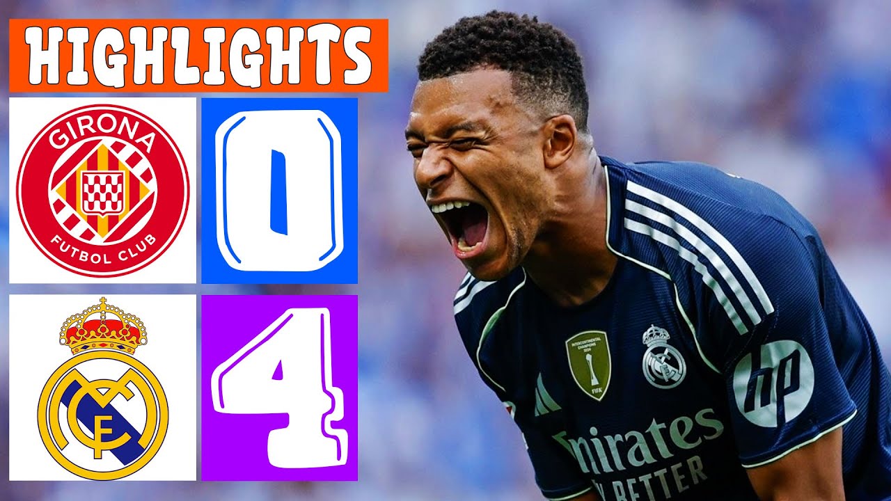 Girona 0-4 Real Madrid Highlights ⚽ 2025