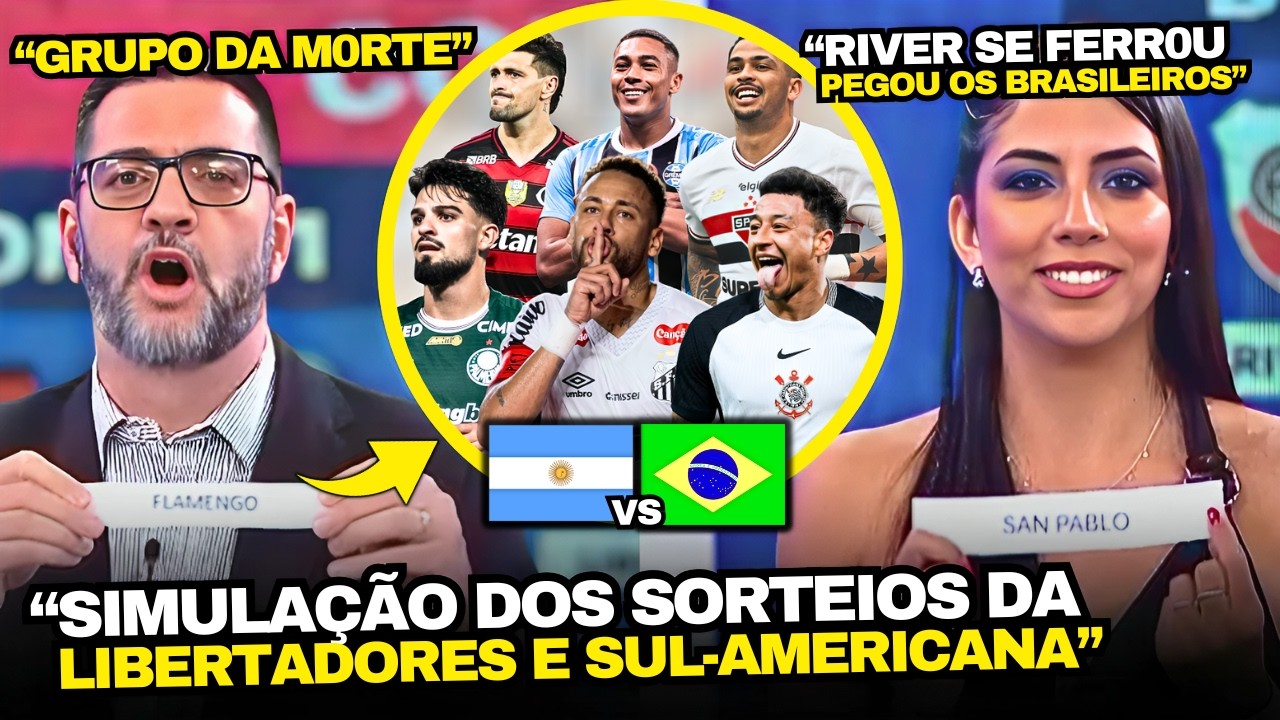 TV ARGENTINA FEZ A SIMULAÇÃO DOS SORTEIOS DA LIBERTADORES E SUL-AMERICANA