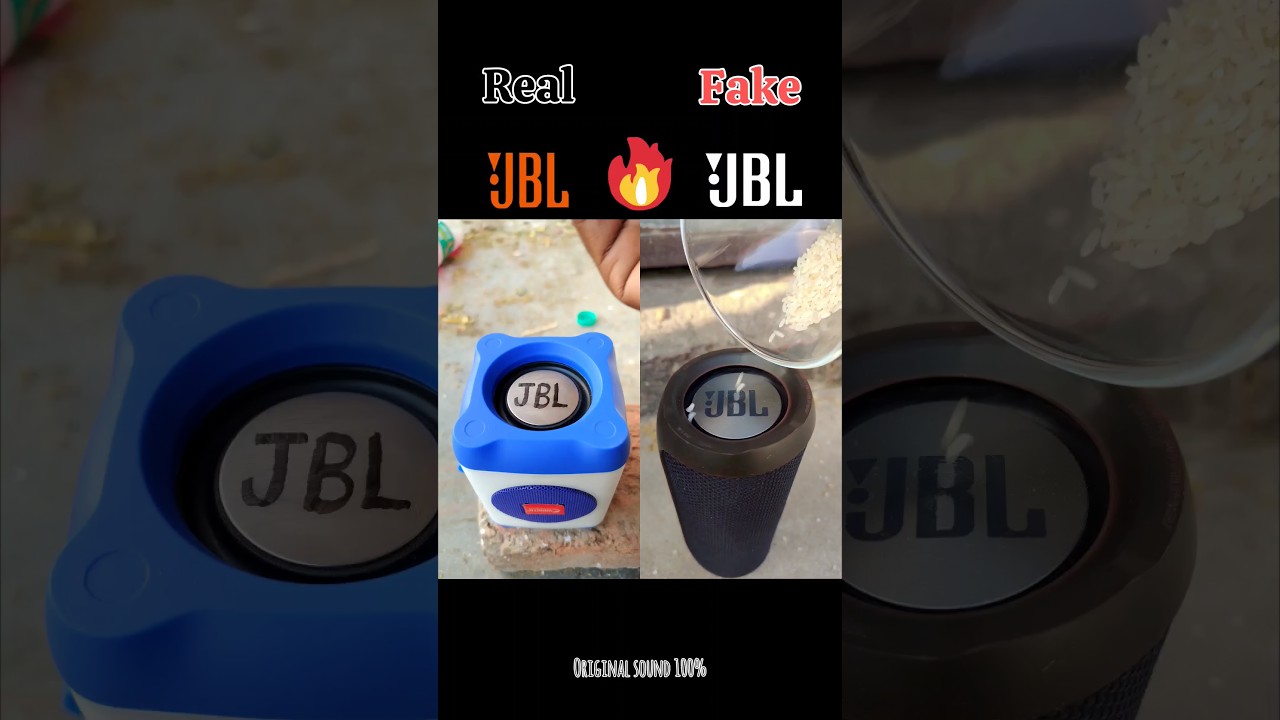 Real vs Fake JBL Bass Boost Test π₯ | Rice Challenge #Shorts