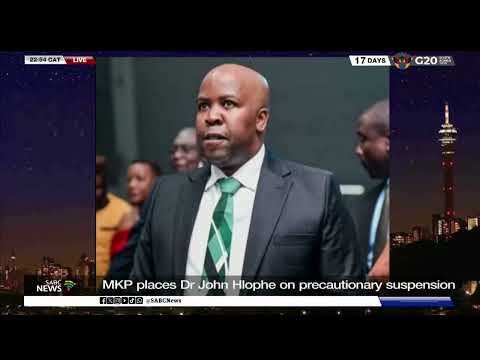MK Party | Head of Presidency Magasela Mzobe talks on Dr John Hlophe