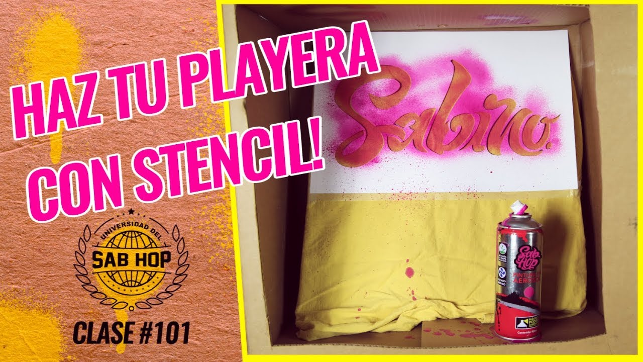 Universidad del Sab Hop: Playera DIY con Stencil 🎨