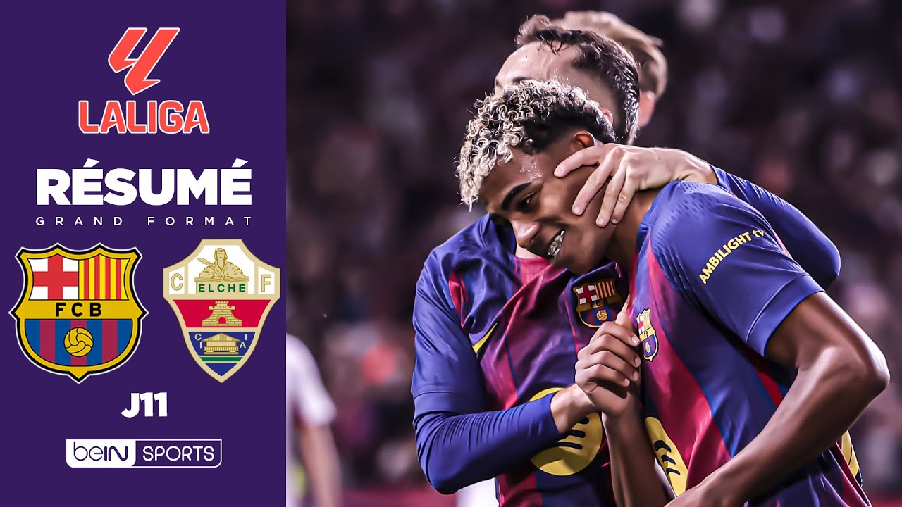 Le Barça reprend confiance avec une victoire 3-1 contre Elche ⚽