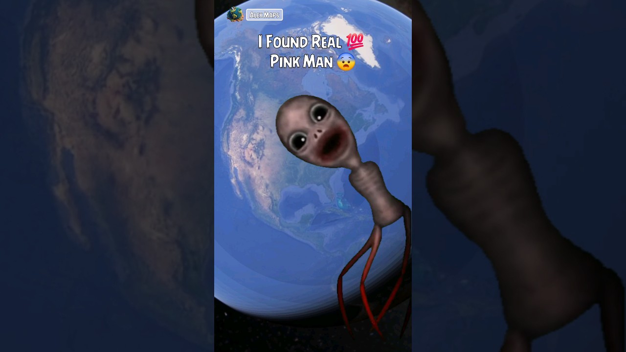 Real Pink Man Spotted on Google Maps 👀