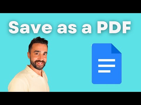 How to save Google Docs as PDF