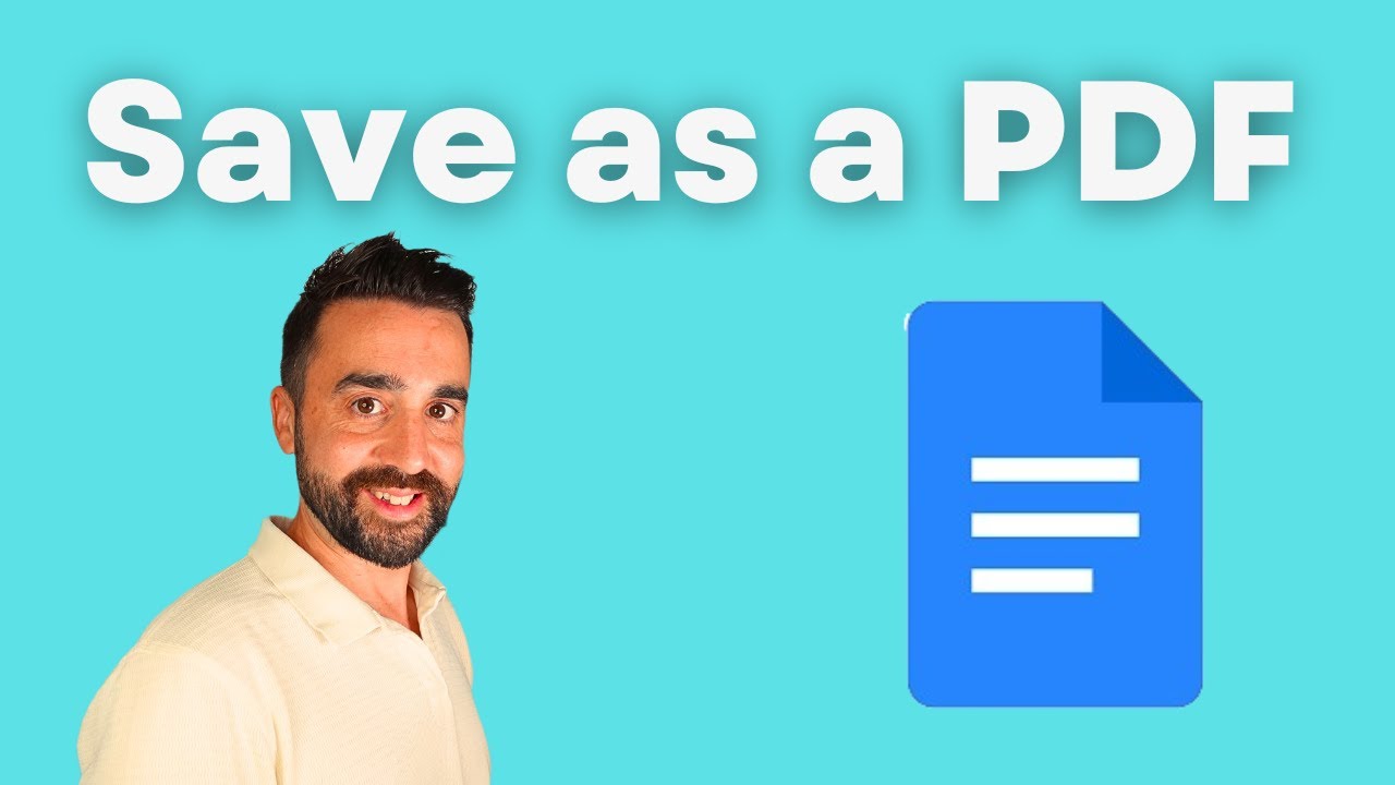 How to save Google Docs as PDF