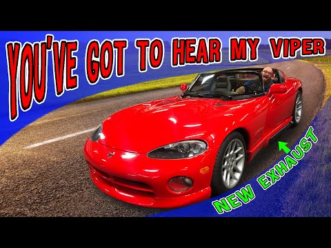 New exhaust on my '94 Viper is epic! You've got to hear the muscle car rumble. Test drive time!