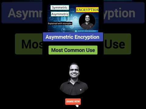 How Asymmetric Helps Symmetric Encryption? 💥 #shorts - 339