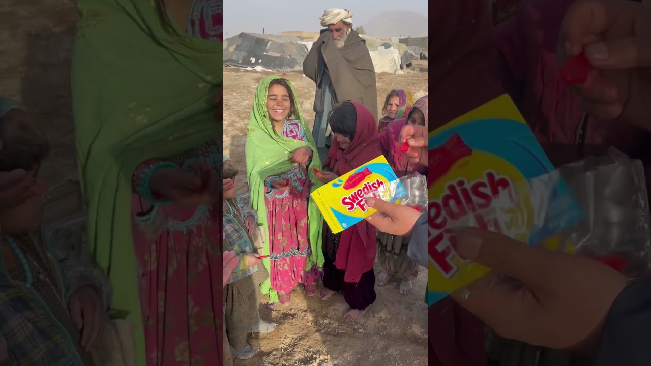 Sharing Swedish Fish with Afghan Kids 🇦🇫