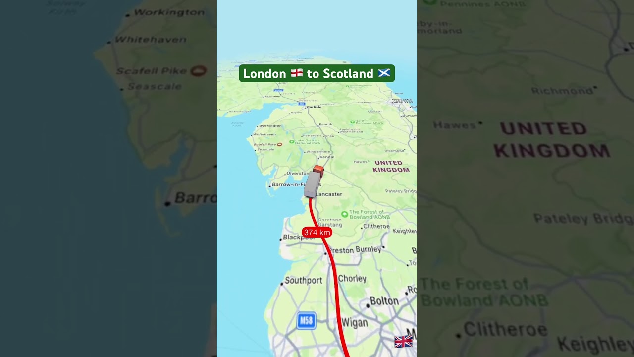 Travelling from London to Scotland #london #scotland
