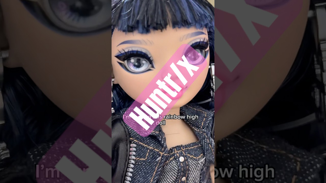🤩 Making zoey from k pop demon hunters as a Rainbow High Doll 🌟 #kpopdemonhunter