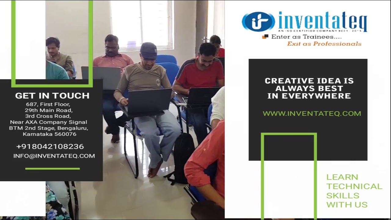 inventateq provides Real Time Training with Live Projects