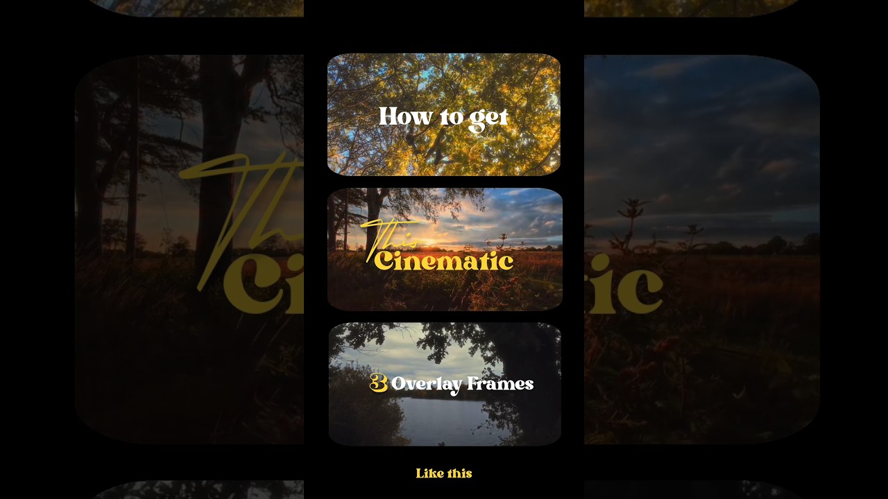 How to Get Cinematic 3 Overlay Film in VN | VN Video Editor π₯