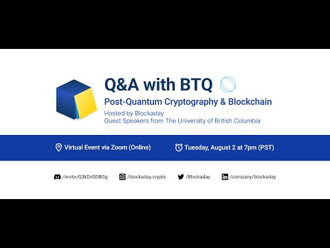 BTQ Q&A: Post-Quantum Cryptography and Blockchain
