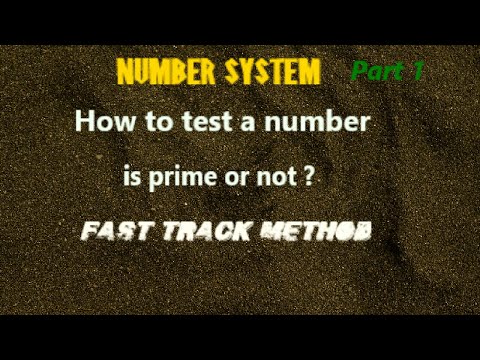 How to test a number is prime or not ? || Primality test || Number system.