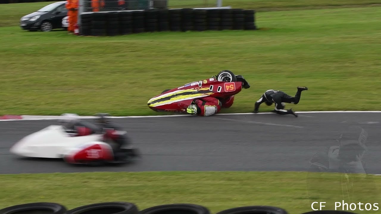Cadwell Park F2 Sidecar Rollover π