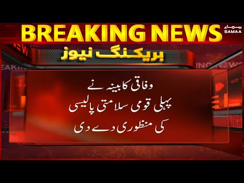 The federal cabinet approved the first national security policy - Breaking News - #SAMAATV