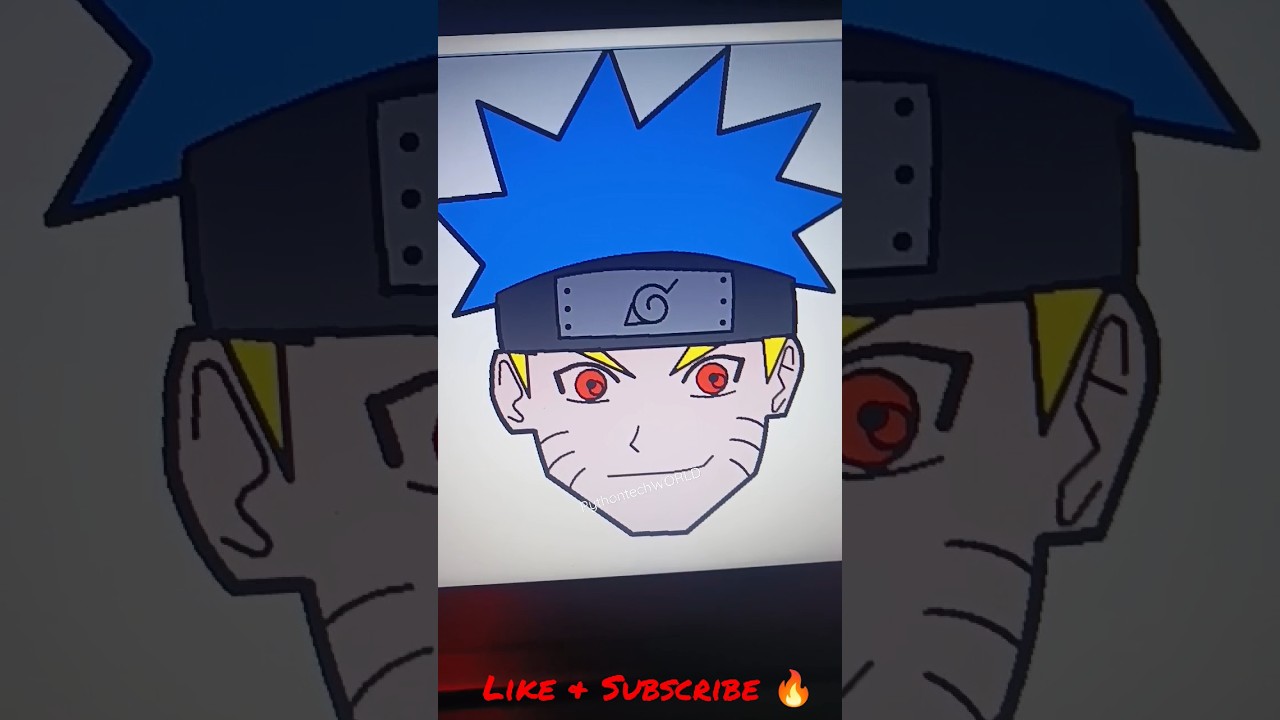 Drawing Naruto with Python Turtle Graphics