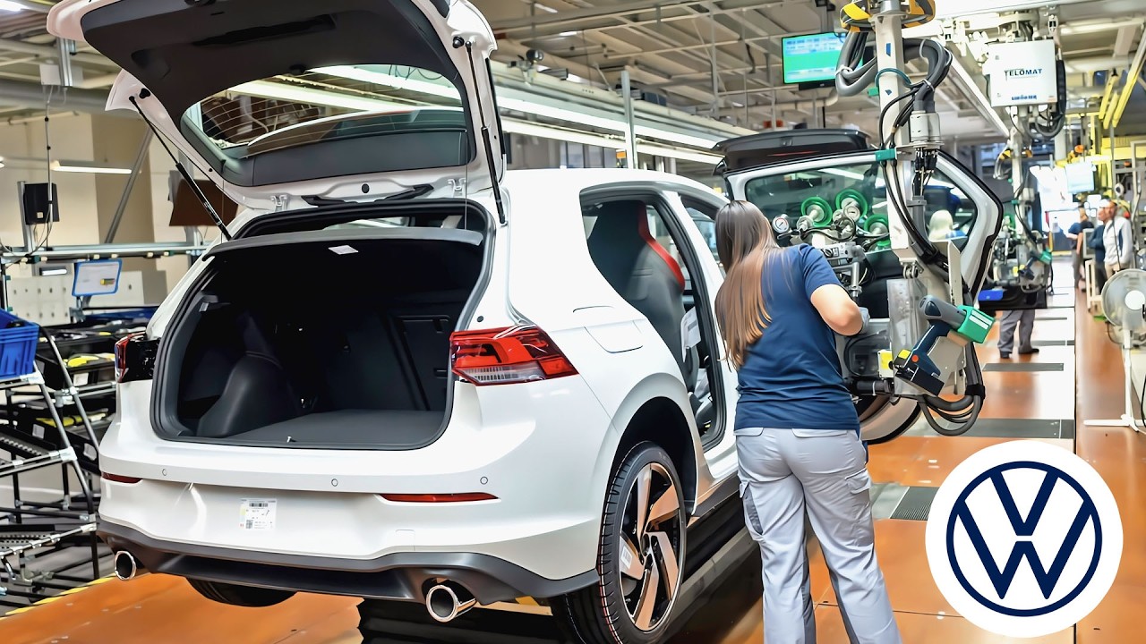 Inside the Volkswagen Golf 8 Production at Wolfsburg Factory 🚗