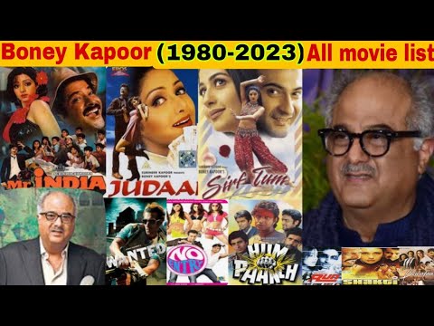 Producer Boney Kapoor All Movie list collection and Budget Flop and Hit#boneykapoor#bollywood