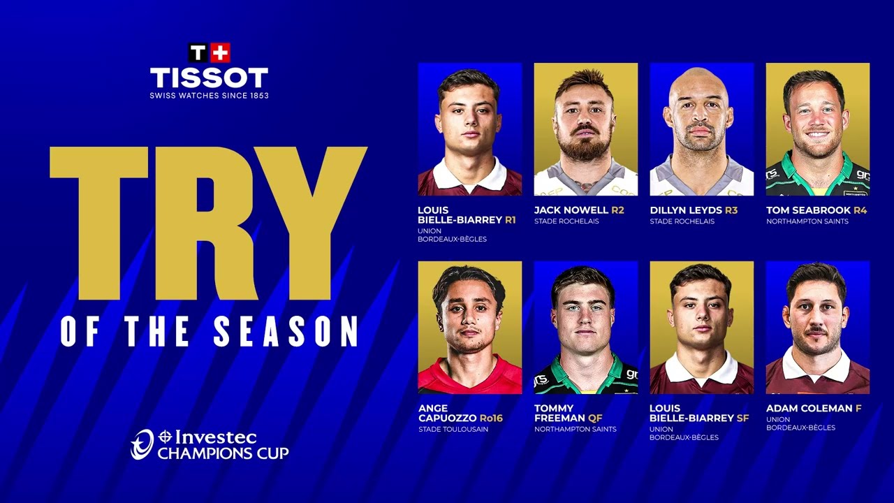 Tissot Try of the Season Nominees | 2024/25 Champions Cup